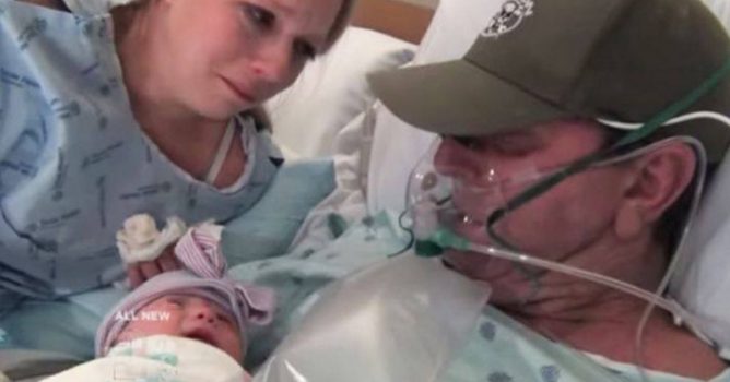 Mother Delivered Two Weeks Early So Dying Husband Could Meet His Baby Girl