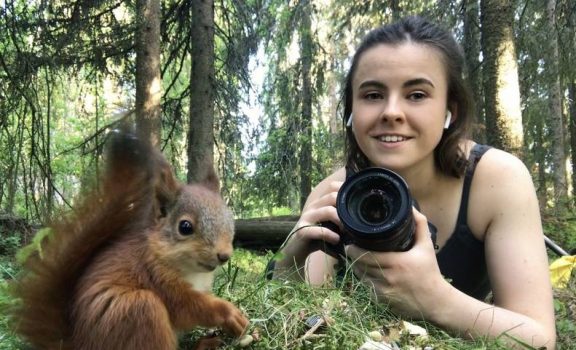 Woman Captures The Adorable Sounds Of A Baby Squirrel Snacking