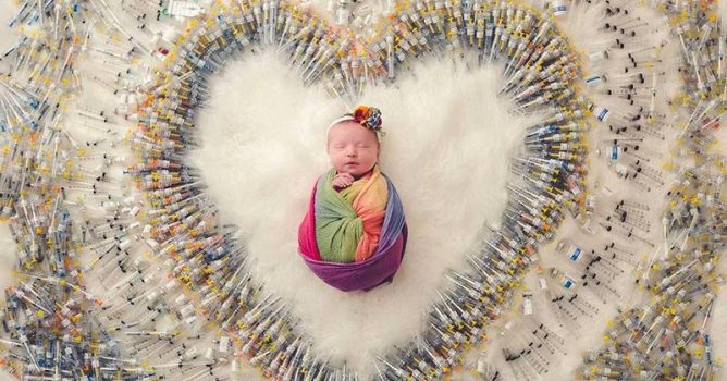 This Baby Was Photographed With The 1,616 IVF Needles It Took To Conceive Her