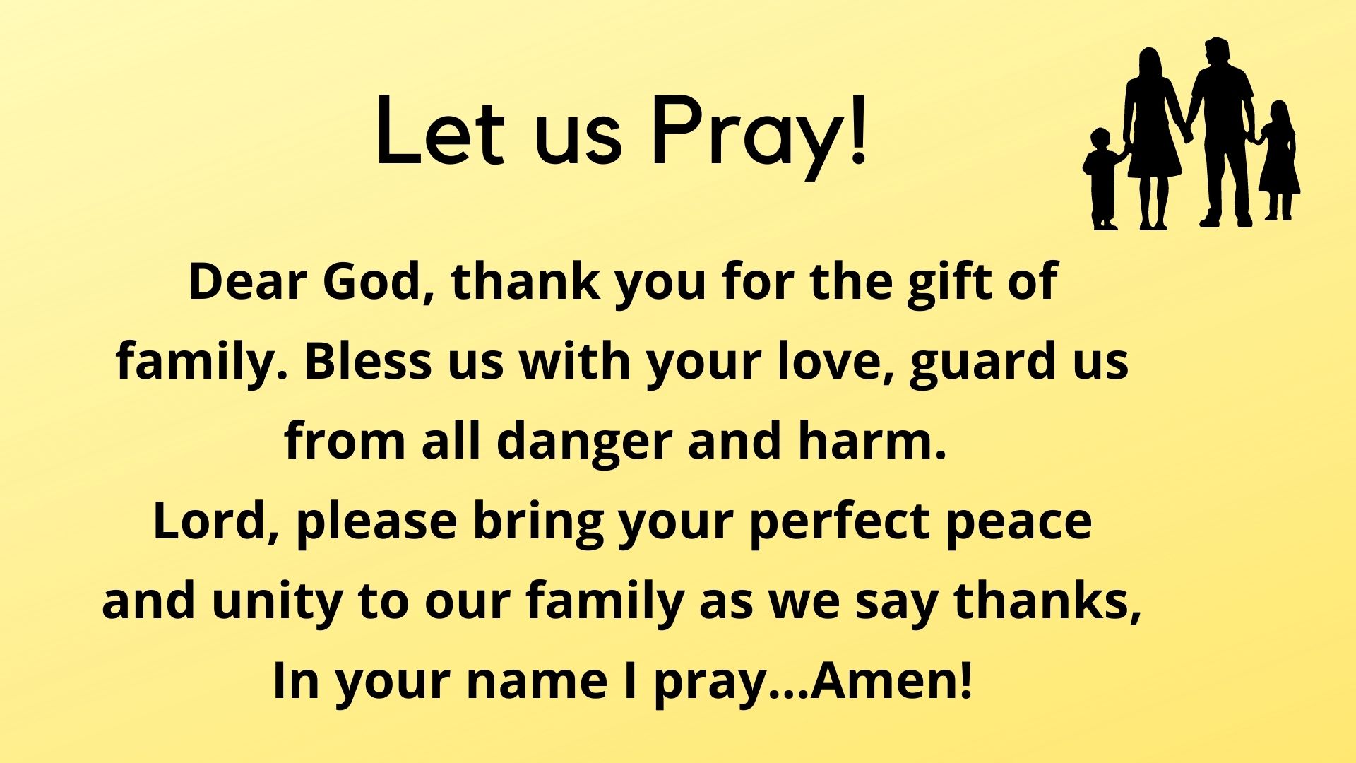 Let Us Pray!