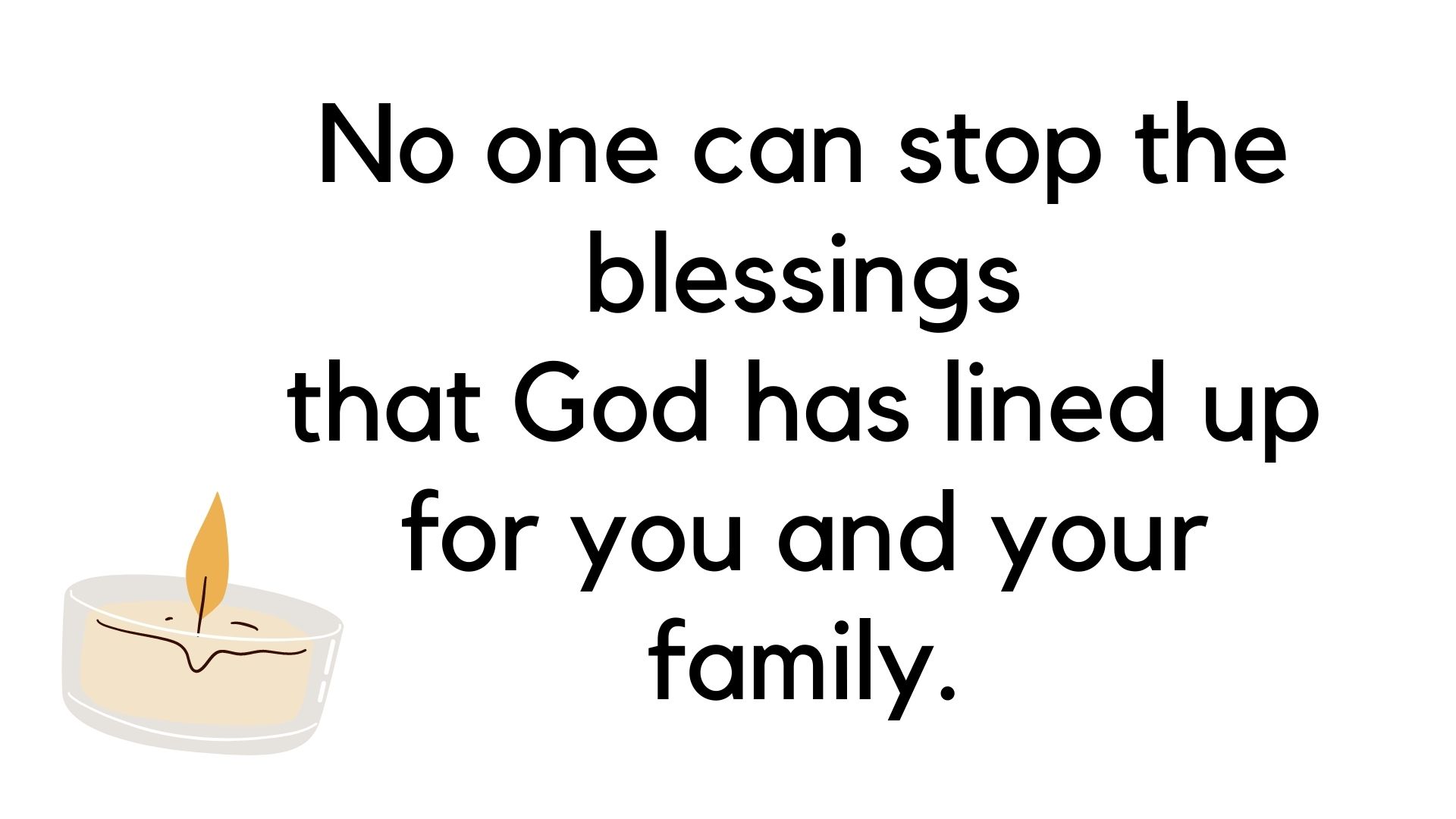 No One Can Stop The Blessings