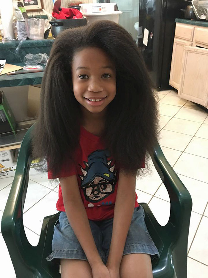 At 10 Years Old, Boy Who Spent Two Years Growing His Hair, Donates it