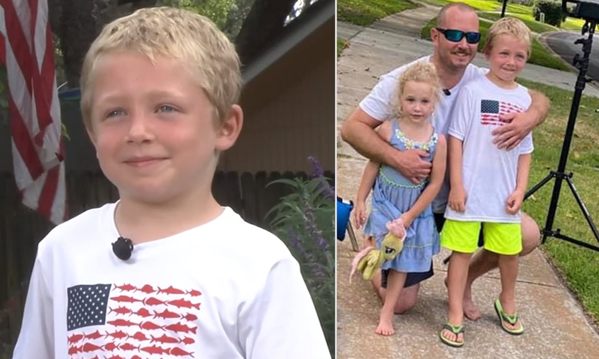 Boy, 7, Swims a Mile to Save Dad and Sister Stuck in River: ‘By the Grace of God, We’re Here’