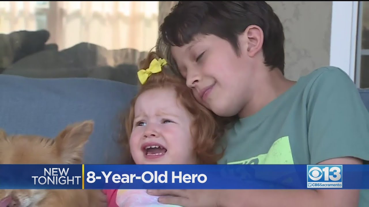 8-Year-Old Boy Saves His Little Sister’s Life After She Nearly Drowns in Their Backyard Pool