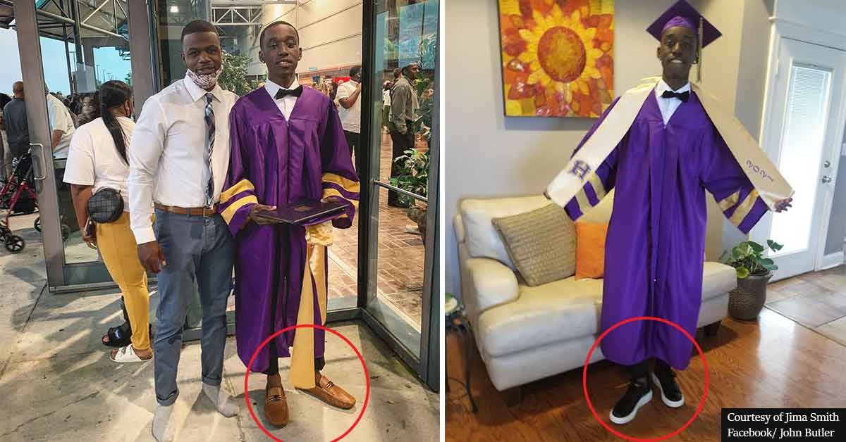Teacher Gives Student His Own Shoes So He Doesn’t Miss His Graduation
