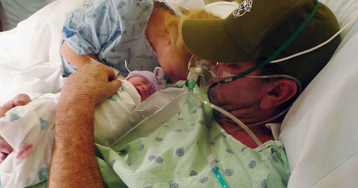 Mother Induces Labor To Let Dying Father See His Baby Girl, He Holds Her In His Arms As He Passes Away