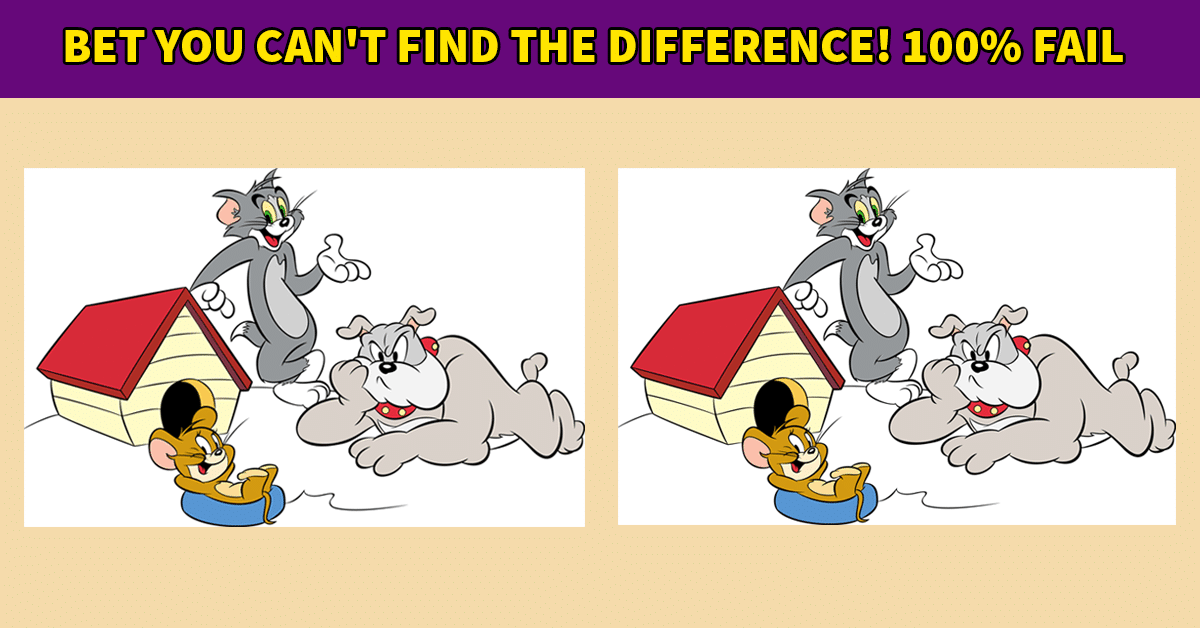 100% Bet You Can’t Find the Difference in this TOM AND JERRY Photo Puzzle Differences!