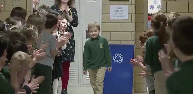After A 6-year-old Beat Cancer, His Classmates Welcomed Him Back With A Standing Ovation
