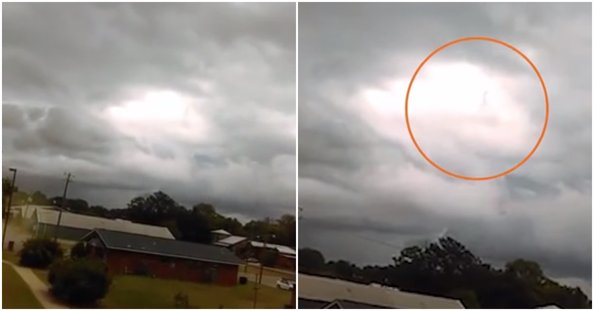Video Goes Viral After People Claim To See A Man Walking In The Clouds During Storm