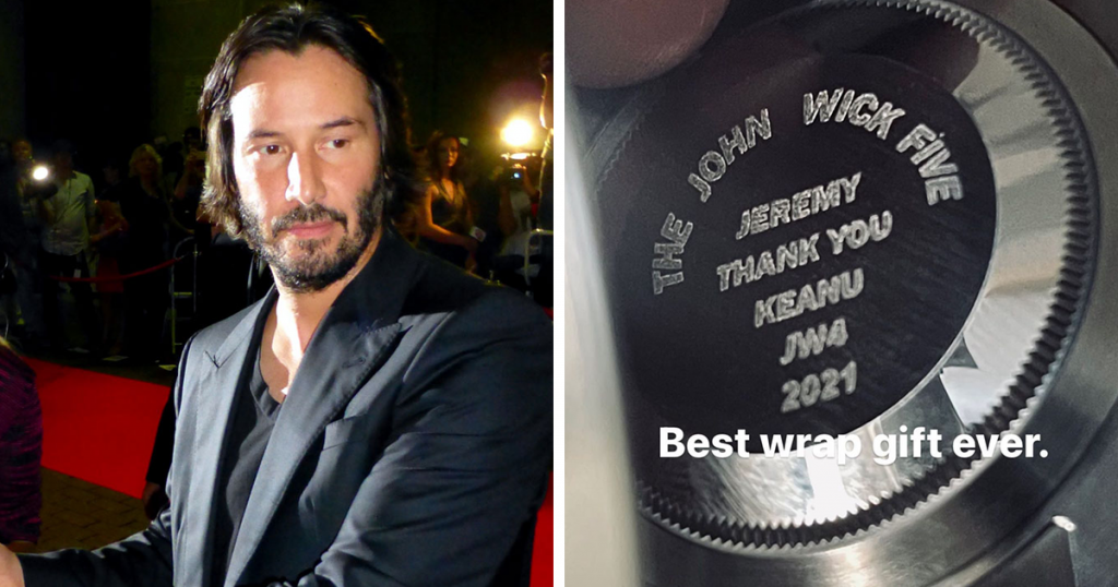Keanu Reeves Surprises His ‘john Wick Stunt Crew With Personalized Rolex Watches Keep On Mind 6965