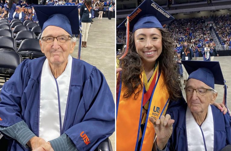 88-Year-Old Grandfather Graduates On Same Day From Same University As His 23-Year-Old Granddaughter