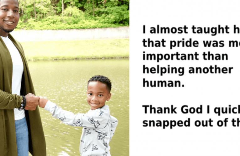 Five-year-old Donates Everything He Has To A Homeless Man To Teach His Dad A Valuable Lesson