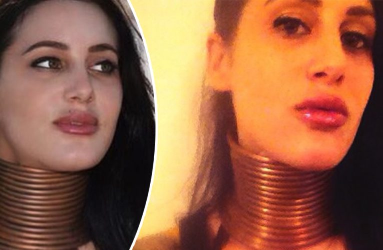 Giraffe Woman Spent 5 Years Stretching Her Neck With Rings To Look Like Her Favorite Animal