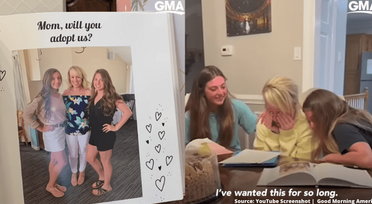 Sisters Surprise Stepmom On Mother’s Day; Ask Her To Officially Adopt Them In Emotional Video