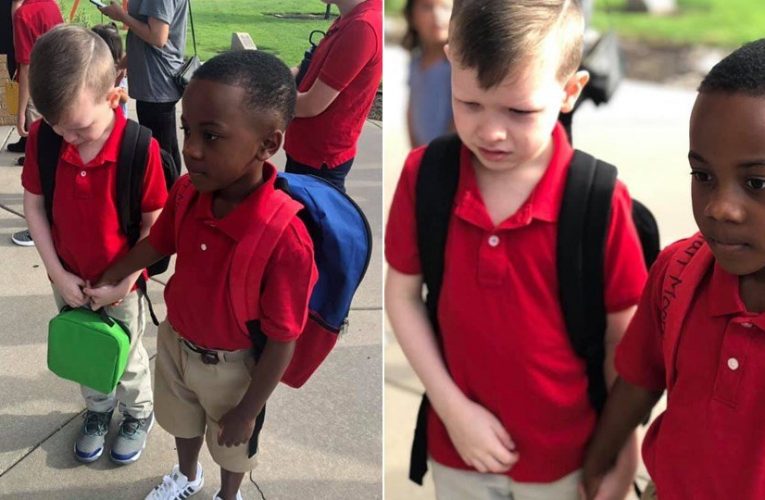 Black Boy Grabs Hand of Crying White Classmate, Shows It ‘Doesn’t Matter What Color Kindness Is’
