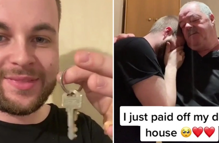 Son Brings Dad To Tears By Revealing He Secretly Paid Off His Mortgage To Retire Him