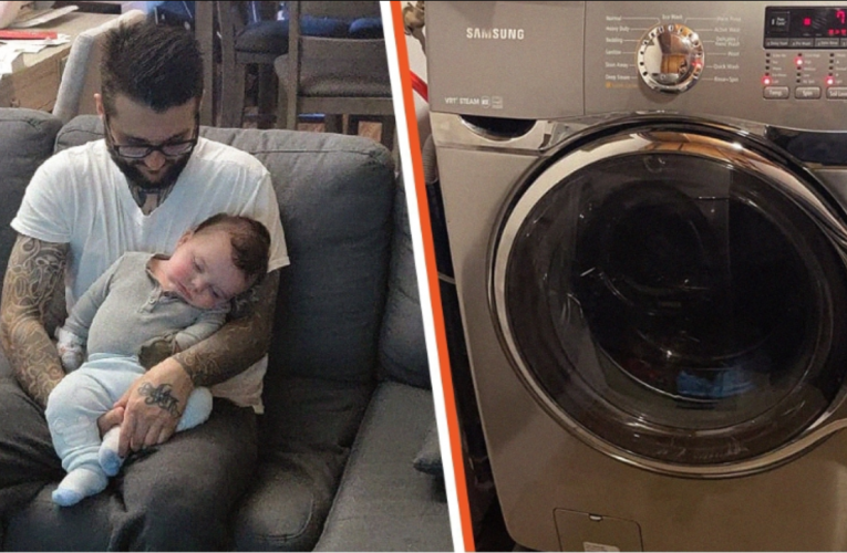 New Dad Buys Used Washing Machine, Owner Tells Him to Look inside When He Gets Home