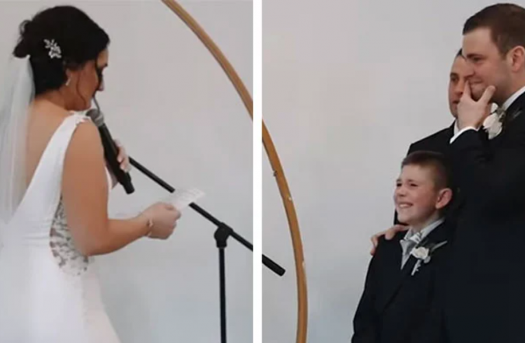 Bride Surprises Stepson With Special Vow Mid-Ceremony And Now We’re All Crying