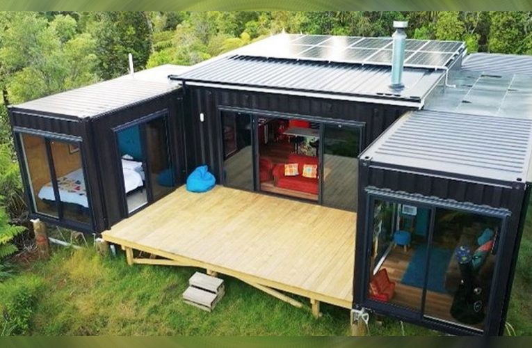 Woman Used Five 20-Foot Shipping Containers To Build Extraordinary Off-The-Grid Home