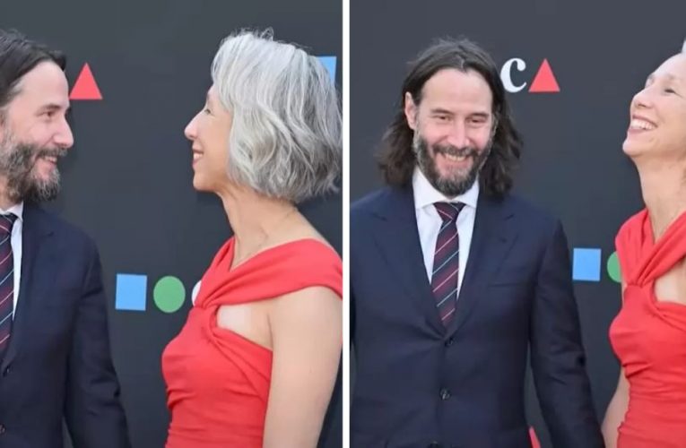 Keanu Reeves Is Absolutely Glowing In A Rare Appearance With His Girlfriend Alexandra Grant