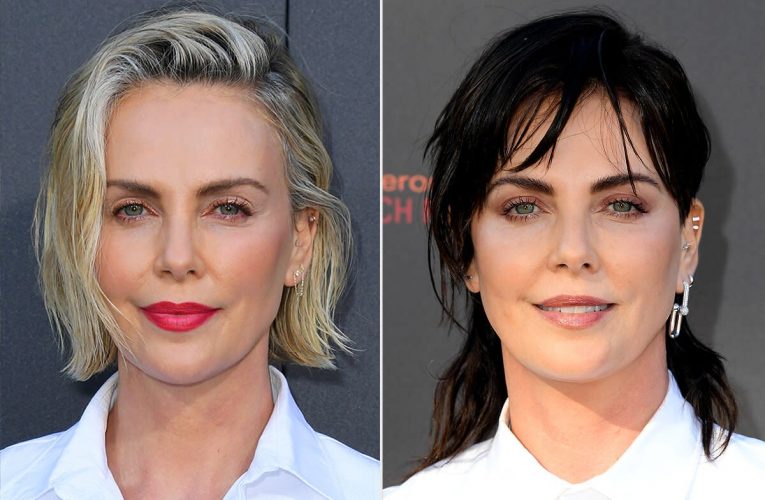 Charlize Theron Transforms Her Blonde Bob into a Shaggy Brunette Mullet — See Her New Edgy Cut!
