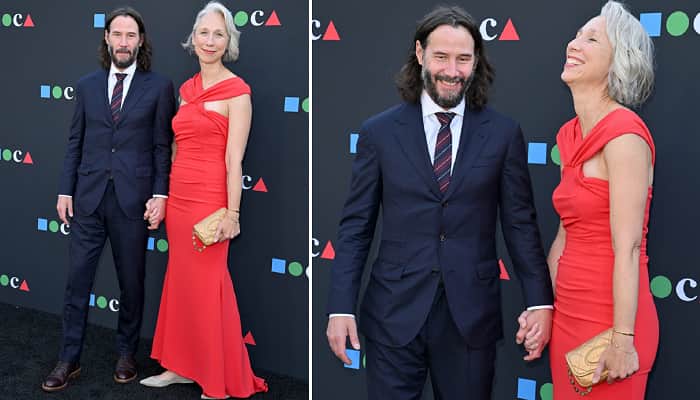 Keanu Reeves and Girlfriend Alexandra Grant Hold Hands During Rare Red Carpet Appearance Together