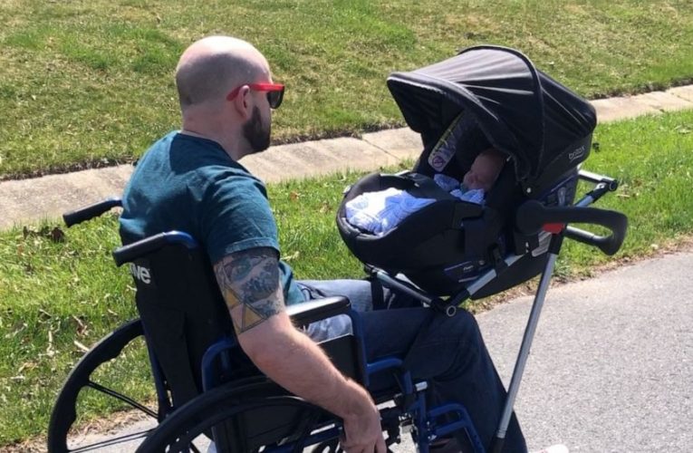 Students Build Wheelchair-Stroller For Dad With Disability To Take Son On Walks